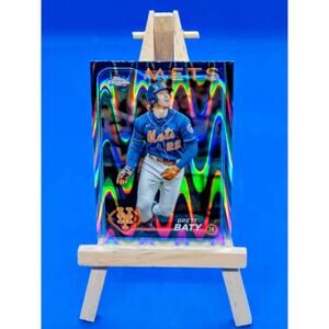 2025 Topps Chrome Brett Baty Ray Wave #17 New York Mets